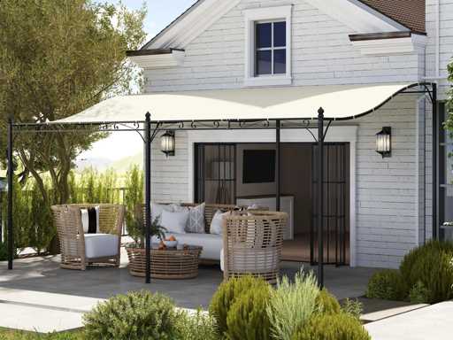 Pergola voor buitenmuur