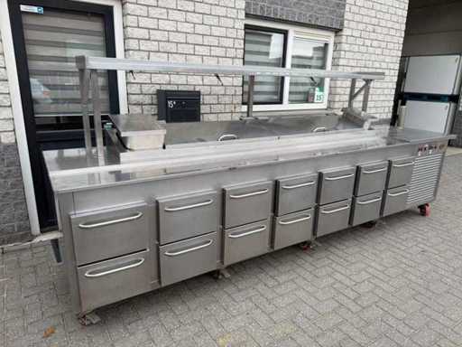 Rosval - 14 lades - Koelwerkbank