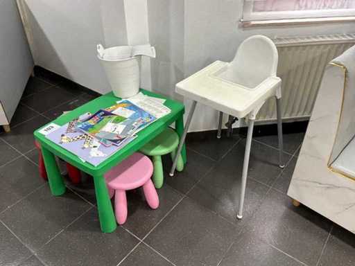 Kindertafel + stoelen