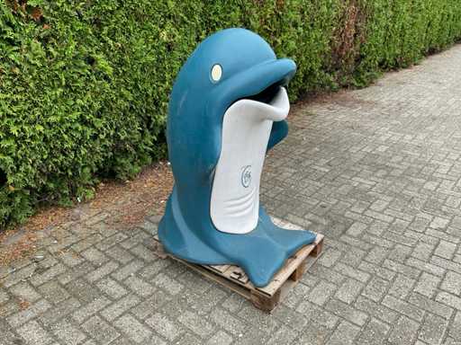 Dolfijn Splash afvalbak