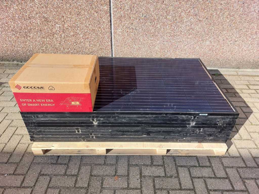 Q.Cell - Qpeak BLK-G4.1 - set di 11 pannelli solari full black usati (295 wp) e 1 nuovo inverter Goodwe GW3000T-DS-wifi