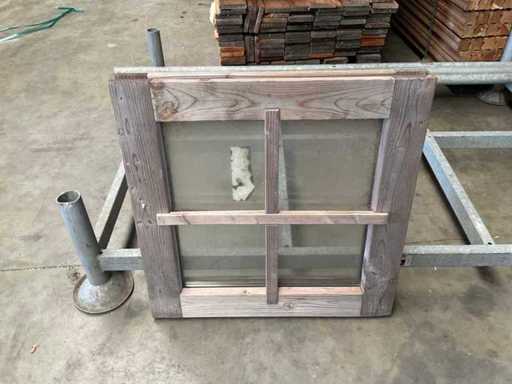 Finestra fissa Douglas con doppio vetro - 65x65 cm