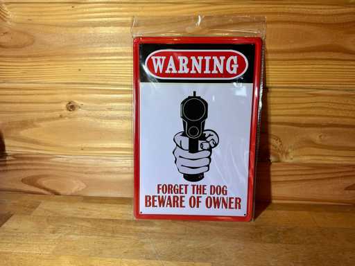 - Warning - Mancave decoratie