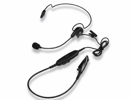 Căști ușoare Motorola PMLN5154C ATEX în spate