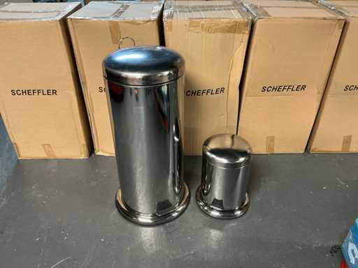 Partij Scheffler prullenbak set 2-delig (15x)