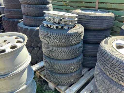 Reifen mit Stahlfelgen für Golf (4x)