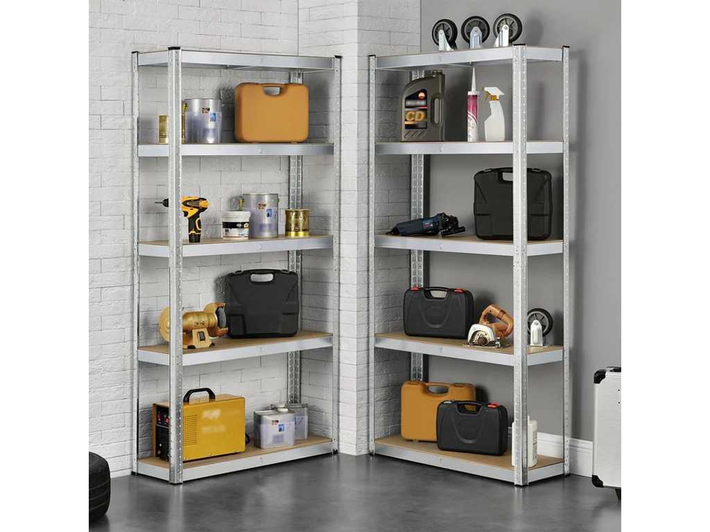 6 x Basic Storage Shelves 180 x 90 x 40 cm