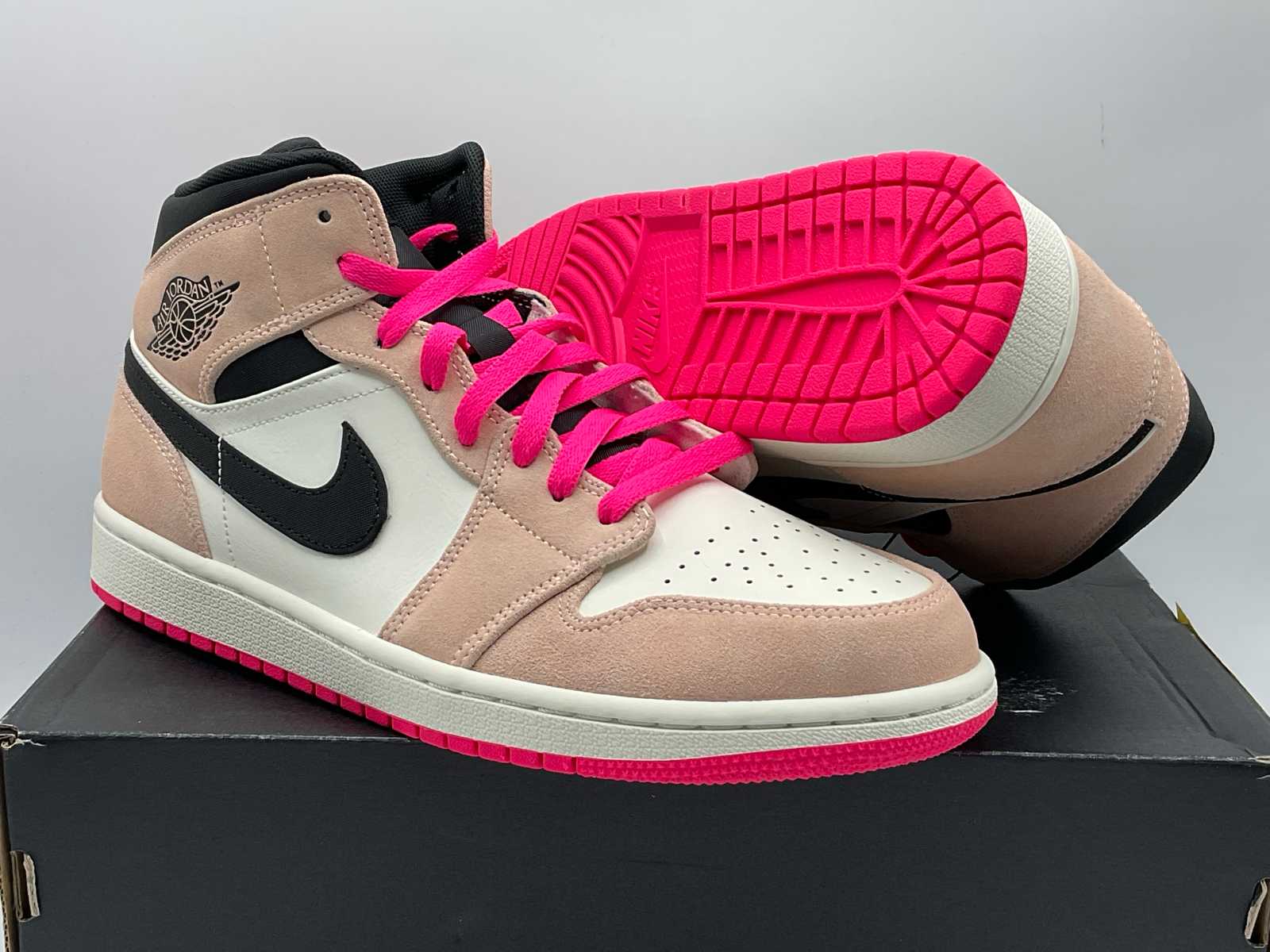 Jordan 1 hyper 2024 pink crimson tint