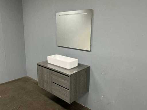 Ensemble de meubles de salle de bain - 90 cm