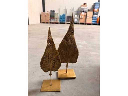 Decoratie blad groot en klein (69x)