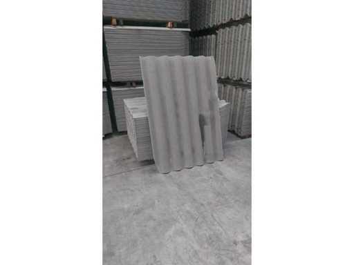 NEPTUNUS FIBRE CIMENT TÔLE ONDULÉE GRIS NATUREL 152X110 CM 80 PLACHES