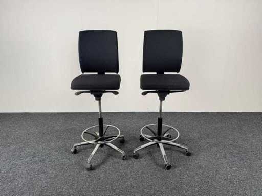 DRISAG Smart – Hoher Bürostuhl – Bürostuhl (2x)