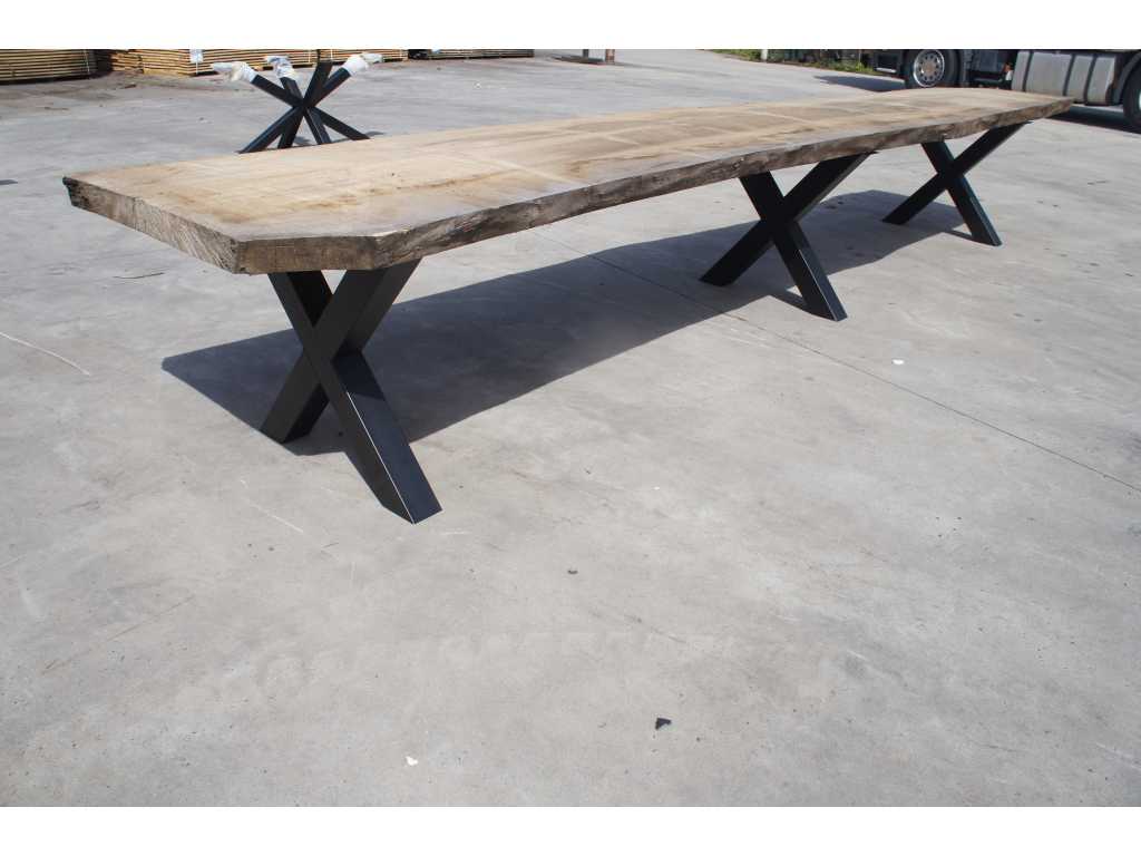 1x Table tronc d’arbre Peuplier 80mm