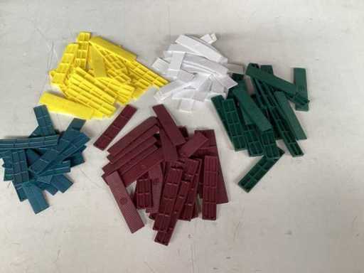 Mélangez des cubes de verre en masse, épaisseur de 1 à 5 mm (40000x)