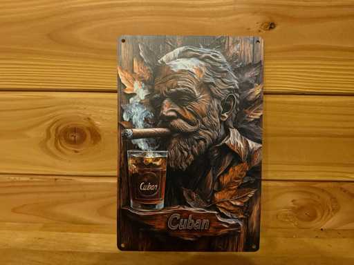 Metalen reclamebord 30x20cm