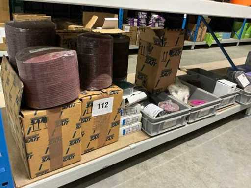 Batch of various sanding discs and accessories