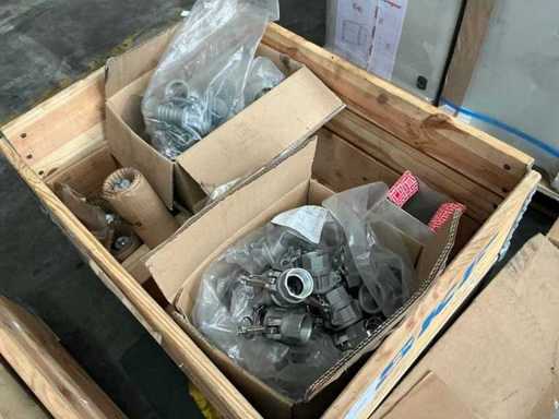 Batch of stainless steel couplings