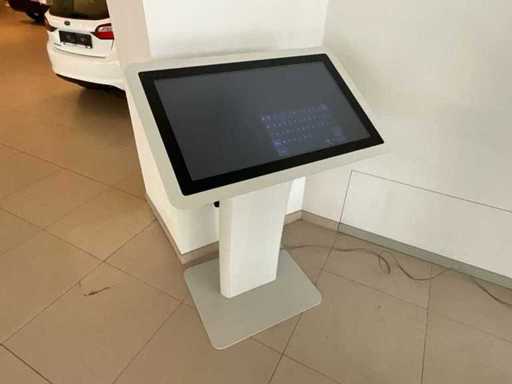 Interactive Touchscreen Kiosk on Pedestal