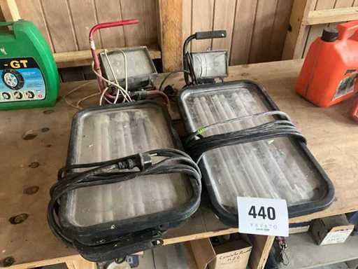 Diverse bouwlamp (4x)