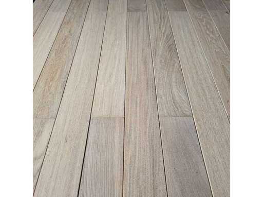 Vloerplank Massief Europees Eikenhout Natur Geborstelde 4V Harde Waxolie
