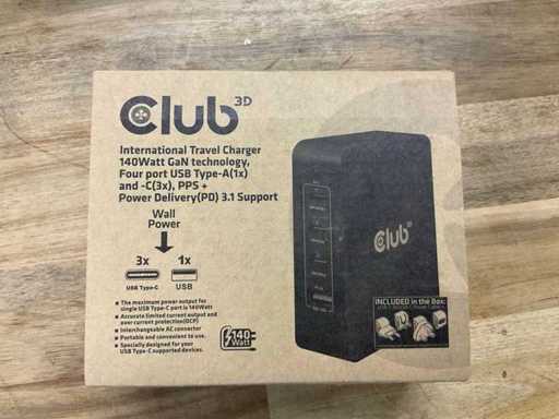 Club 3D 140 watt Travel Charger