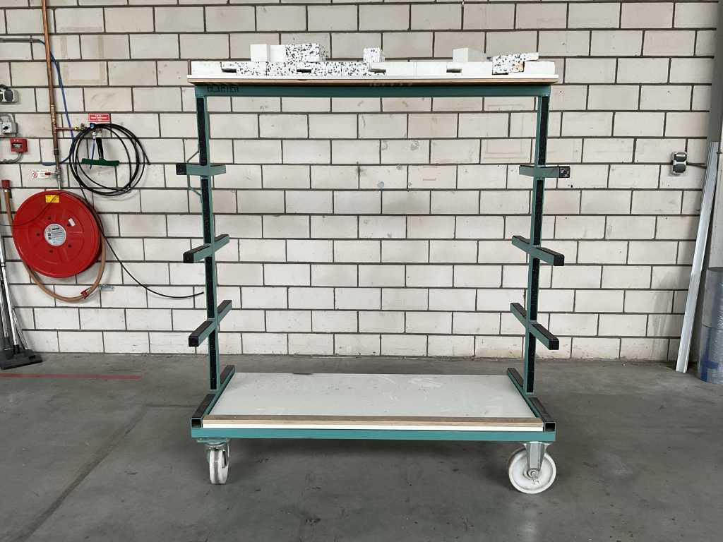 Plate transport trolley