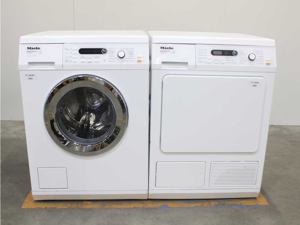 Machines à laver Miele W 5873 Edition 111 et sèche-linge Miele T 8861 WP Edition 111