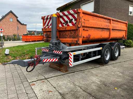 1994 Trouillet kipper aanhangwagen met container - gereviseerd ET2180