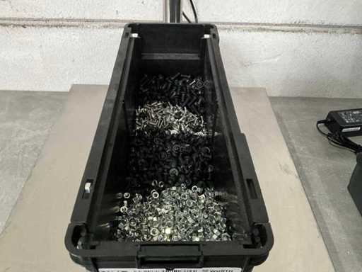 Würth 6.19 kg Assorti diverse schroeven/moer in stapelbare bak