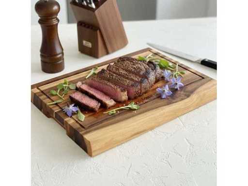 4Shine - Akacjonowa deska do krojenia 40x29x3cm - Prostokątna - 4shine - Naczynia kuchenne (5x)