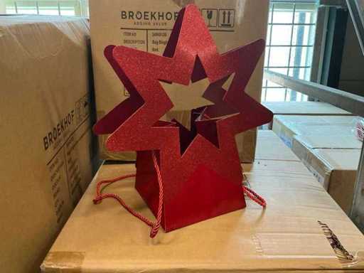 Partij Bag Single Star cardboard 12x15xH15cm red (2500x)