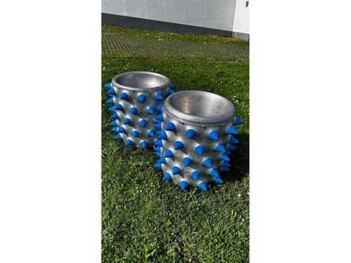 Brielmaier Alu - Spiked rollers 5-rij - Banden, wielen en velgen