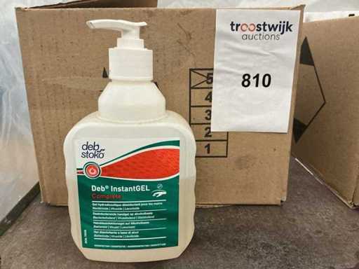 Il gel per la disinfezione delle mani (13 volte)