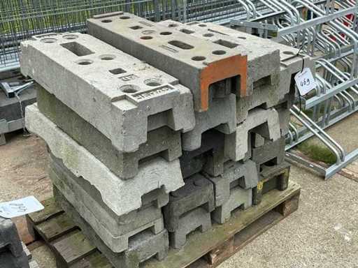 Piede per recinzione in plastica (25x)