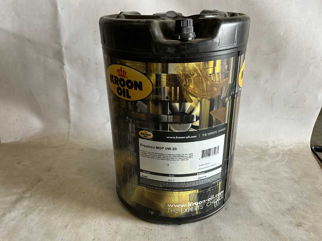 Kroon oil presteza MSP 0W-20 Huile moteur 20 Litres