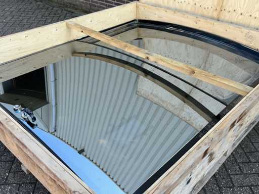 Porte de patio à deux ailes en acier inoxydable Trend Marine, 2260 x 1940 mm