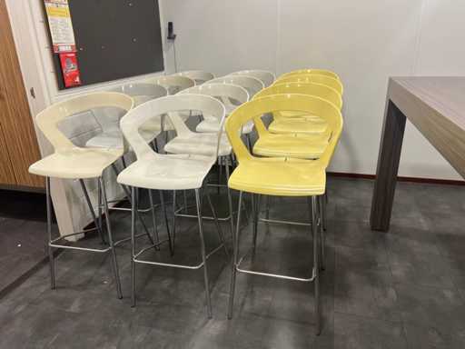 Metalmobil Ibis Barstoelen (12x)