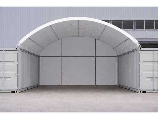 Greenland - 2026 - 6x6x2 meters - 20ft container canopy with back wall