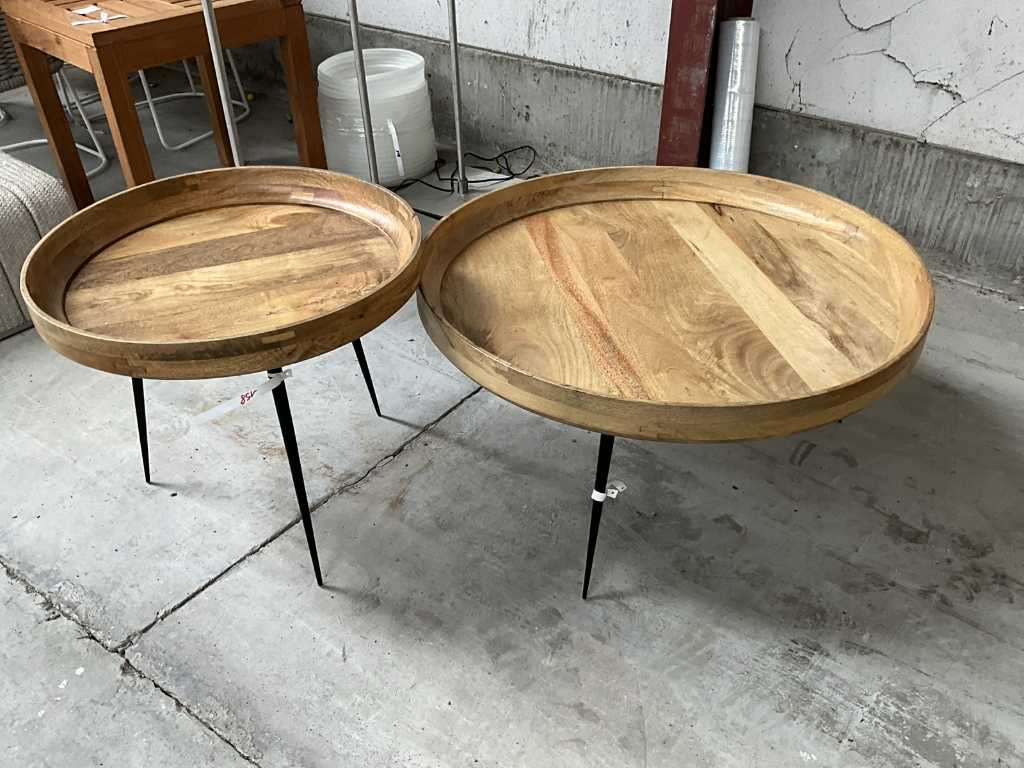 2 Piece Wooden Coffee Table Set MATER