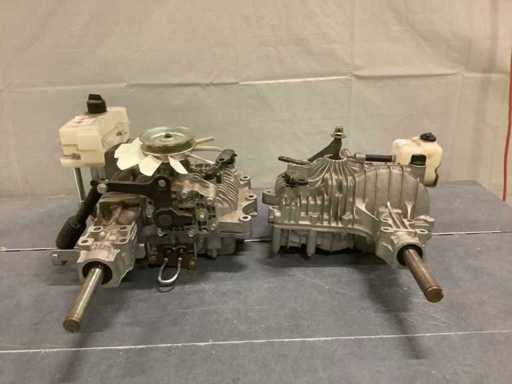 Honda Hydro Getriebe-Hinterachse mit Ersatzrad und Bremse für Industriefahrzeuge und Gartenbautraktoren (2x)