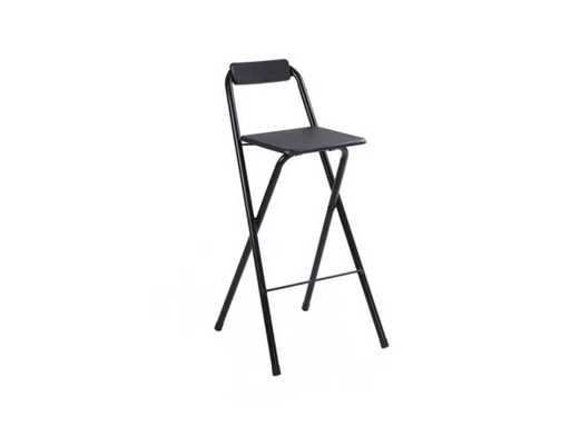 Black folding stool