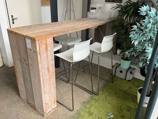 Steigerhout Kantinetafel