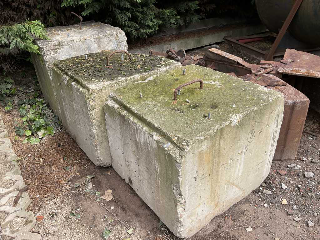 Bloc de ancorare beton (3x)
