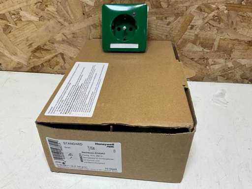 Douille Schuko 2 pôles vert (70x)