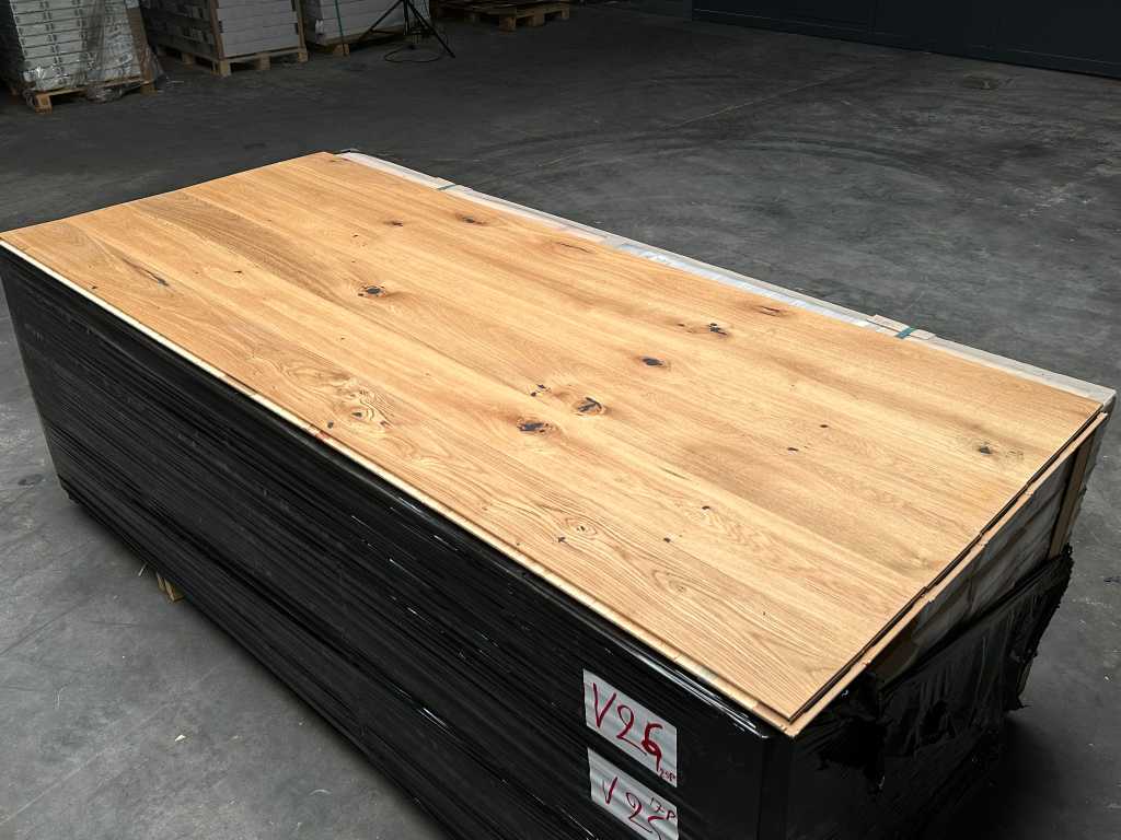40,46 m2 Multiplank oak parquet XL - 2200 x 155 x 14 mm