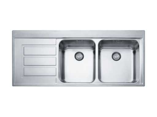 Chiuvetă Franke Epos EOX 221 cu tavă de scurgere - 1160x510 mm (2x)