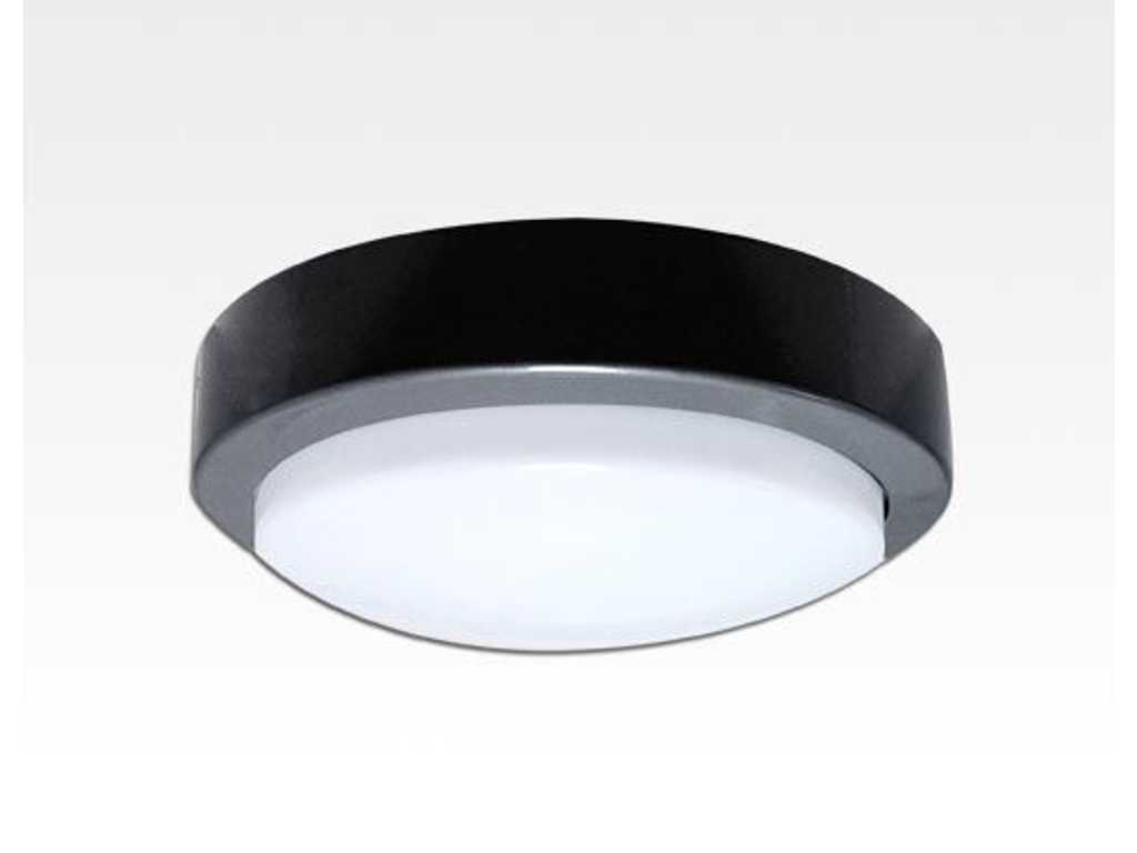 Liquidations Sale - Package of 9 Pieces - 3W LED Wall/Ceiling Light Anthracite Round Warm White / 2700-3200K 135lm 230VAC IP65 120 Degree Wall Lamp Ceiling Light Aisle Light Fascia Light Entrance Light Outdoor Light Interior Light - SSAMLight