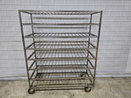 8-piece stainless steel cooling trolley