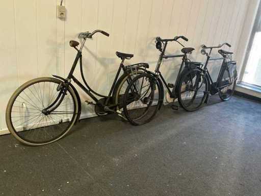 Oldtimer fiets (3x)