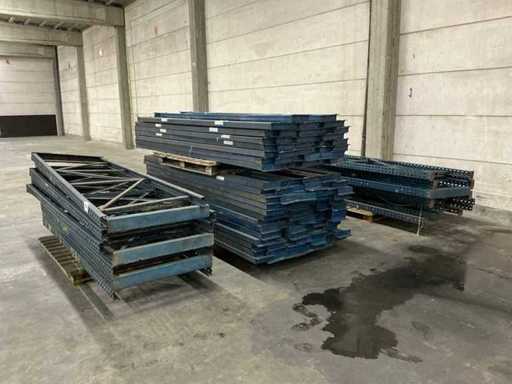 Disassembled pallet racking